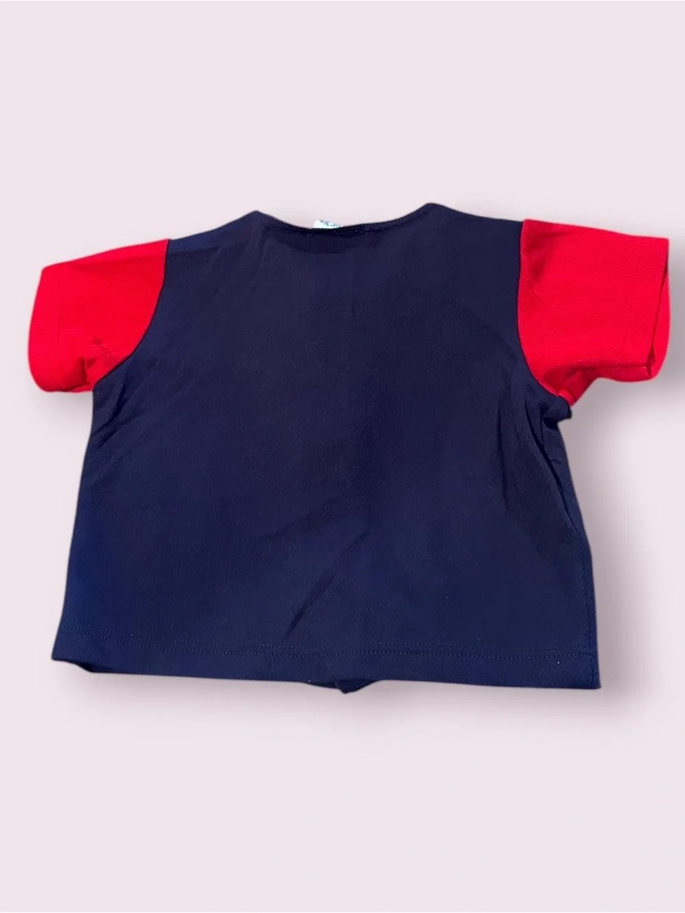 Vintage Carters Navy & Red Two-Piece Baseball Style Outfit Size 9-12 Months